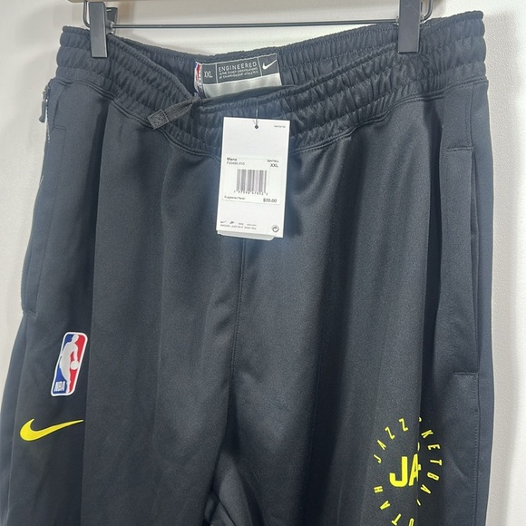 Nike Dri-Fit Utah Jazz Basketball Black jogger pants size XXL. NWT. - Picture 2 of 15